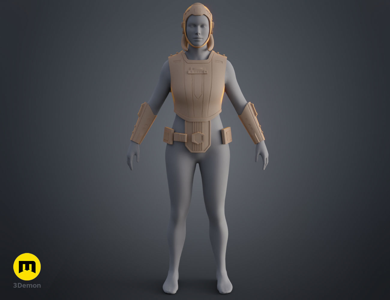 Fourth Sister armor - Kenobi 3D print model_9