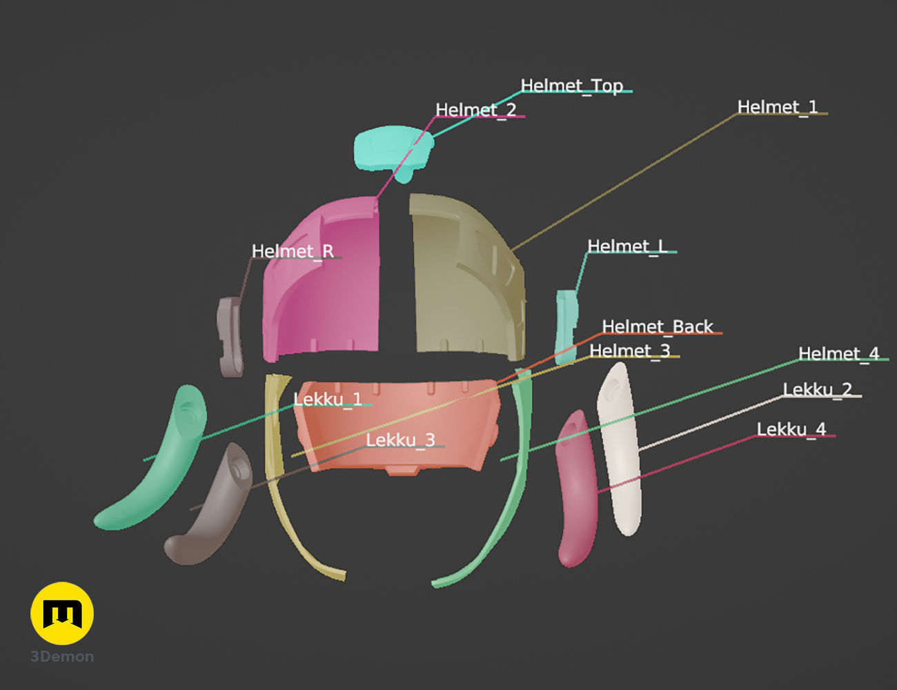 Fourth Sister armor - Kenobi 3D print model_4