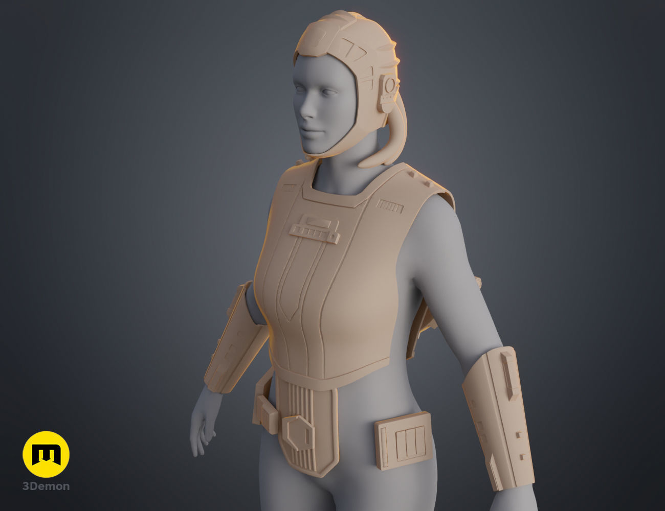 Fourth Sister armor - Kenobi 3D print model_10