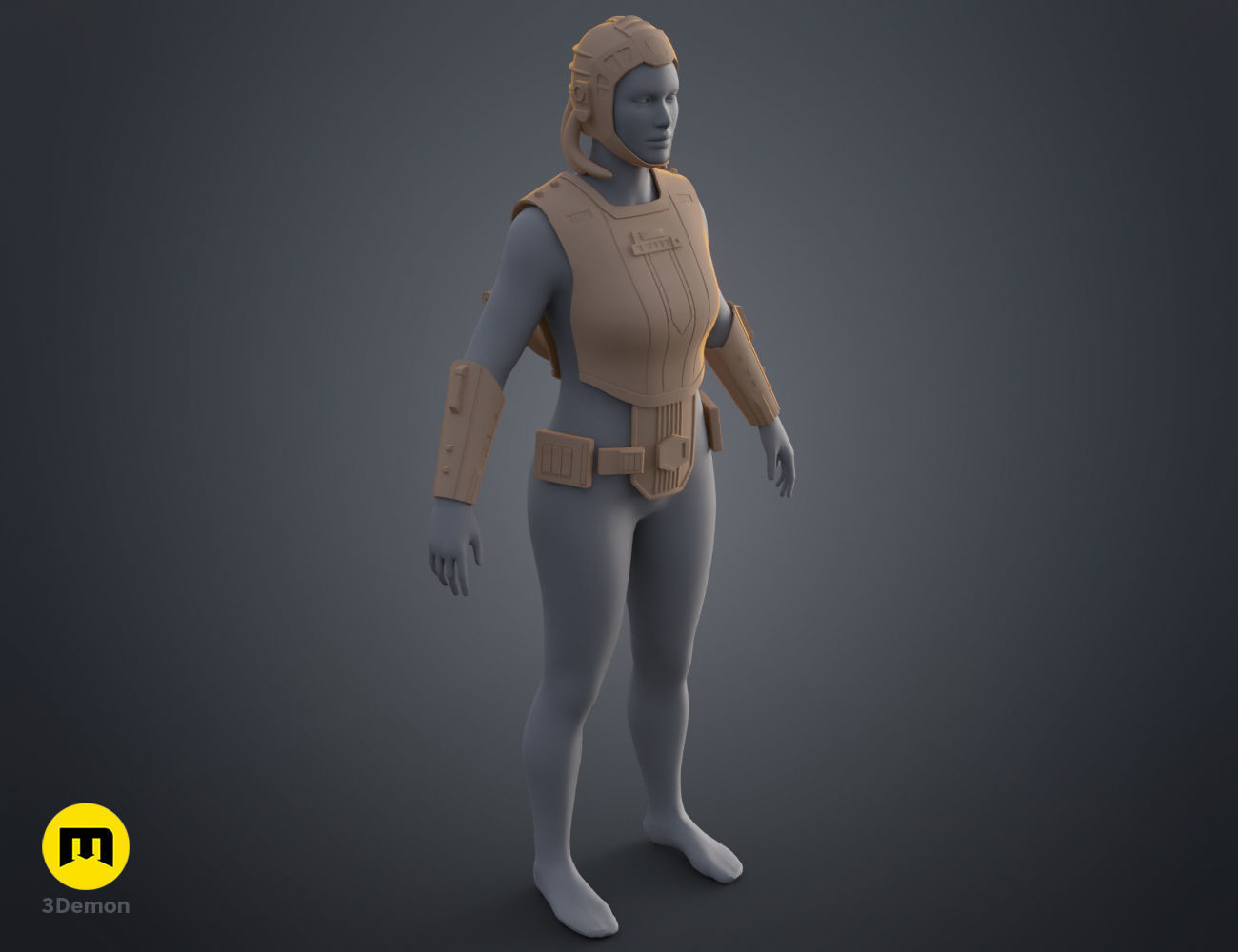 Fourth Sister armor - Kenobi 3D print model_8