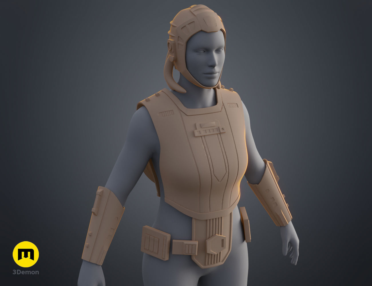Fourth Sister armor - Kenobi 3D print model_11