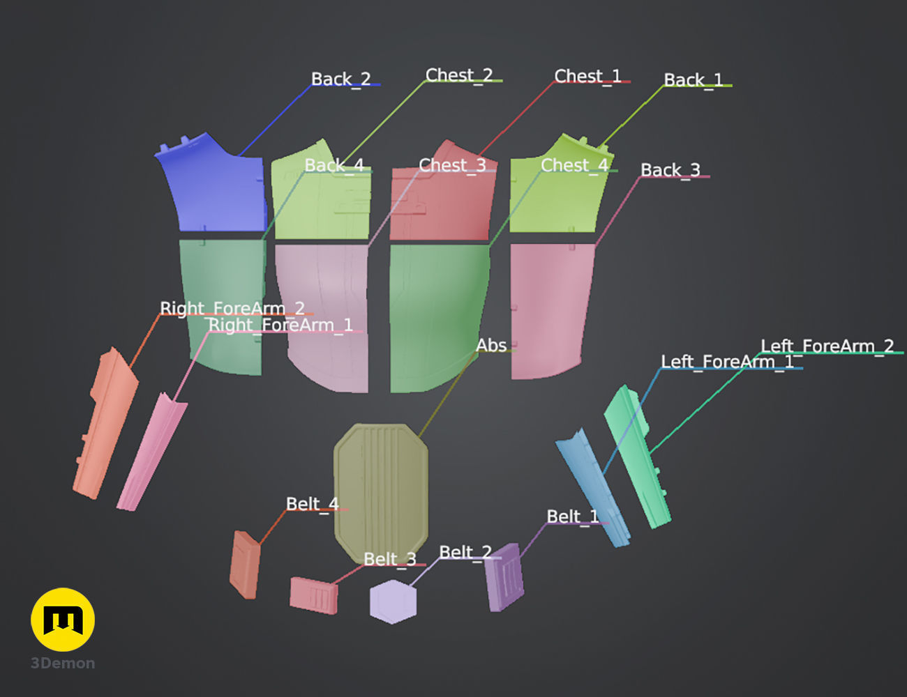 Fourth Sister armor - Kenobi 3D print model_3