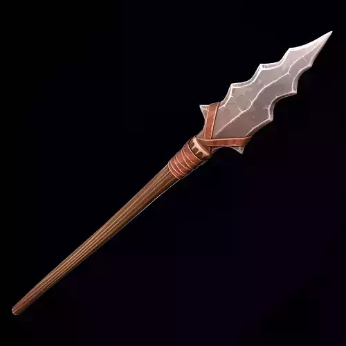 Stylized Stone Spear Low-poly 3D model