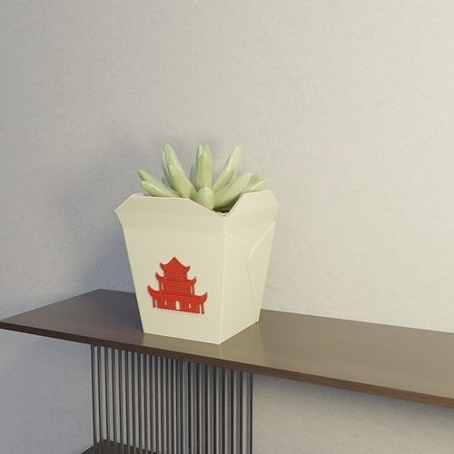 Chinese Planter 3D STL File 3D print model