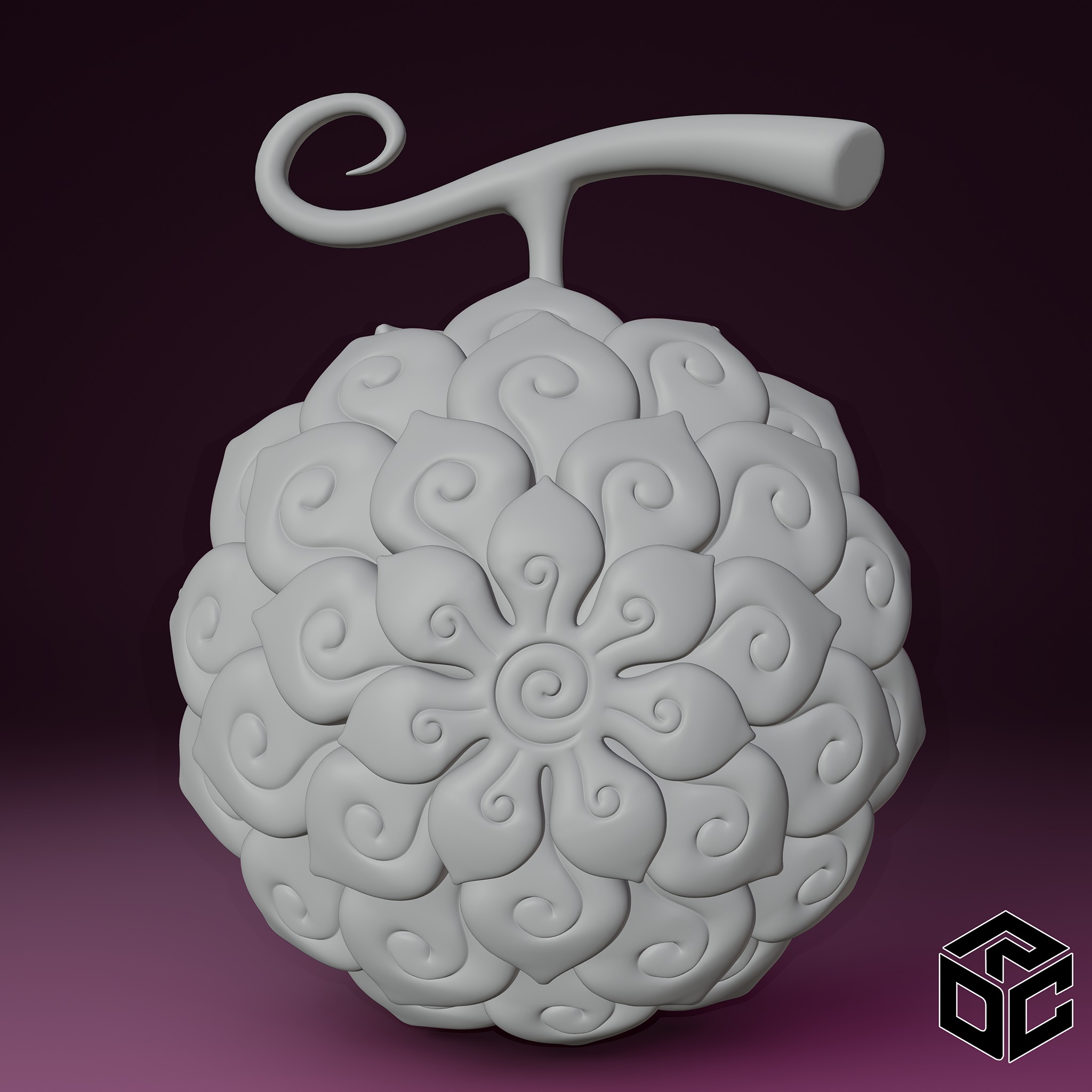 Hana Hana no Mi Low-poly 3D model_1