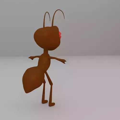 cartoon ant Low-poly 3D model