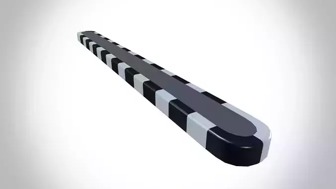 Road Divider Low-poly 3D model