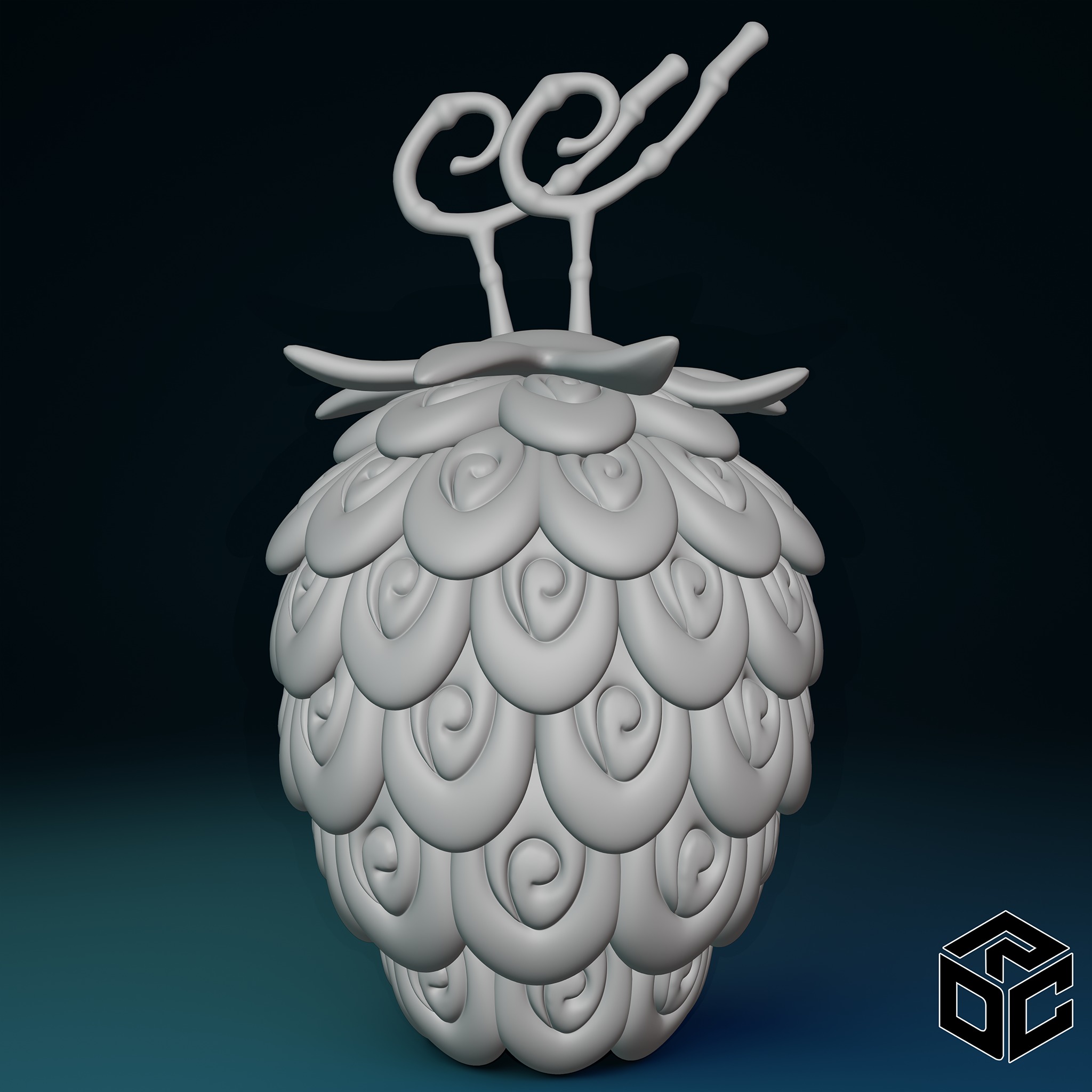 Uo Uo no Mi Model Seiryu Low-poly 3D model_1