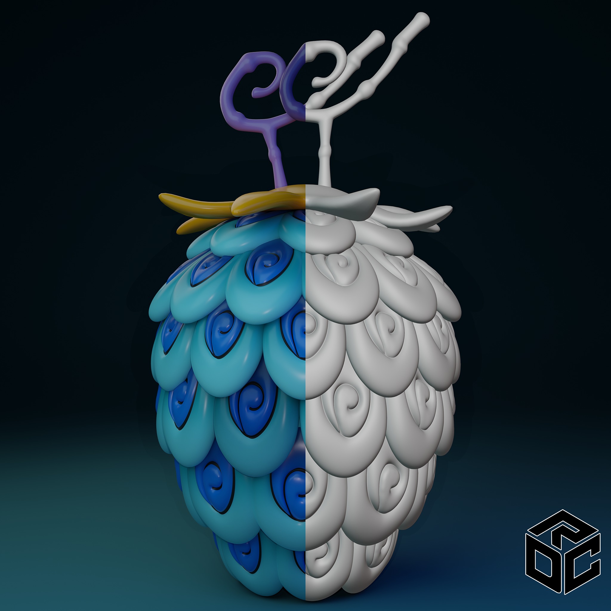 Uo Uo no Mi Model Seiryu Low-poly 3D model_2