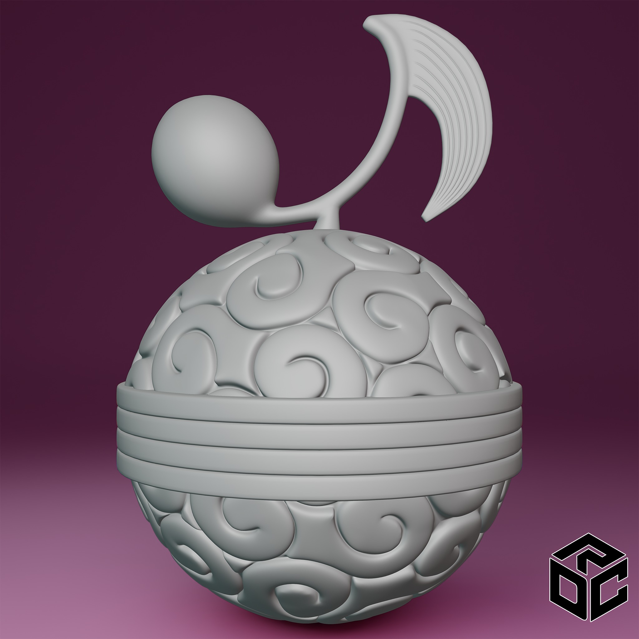 Uta Uta no Mi Low-poly 3D model_1