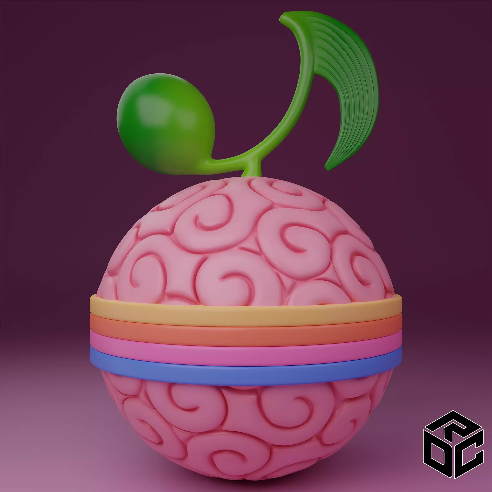 Uta Uta no Mi Low-poly 3D model_0