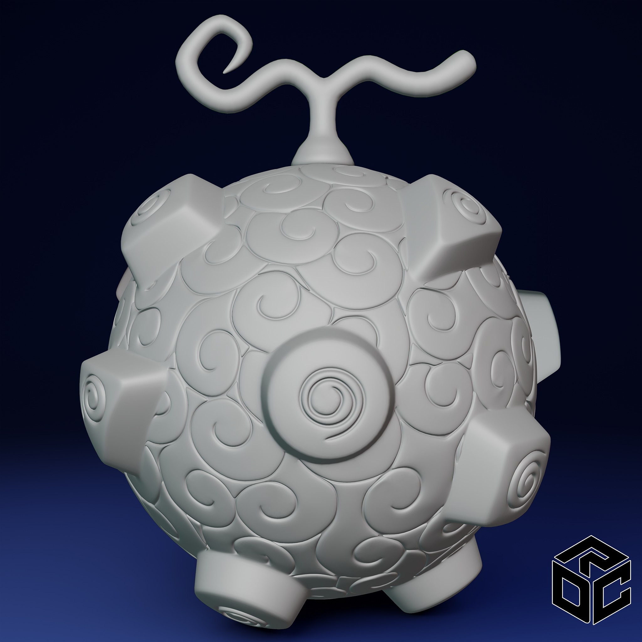 Gasha Gasha no Mi Low-poly 3D model_1