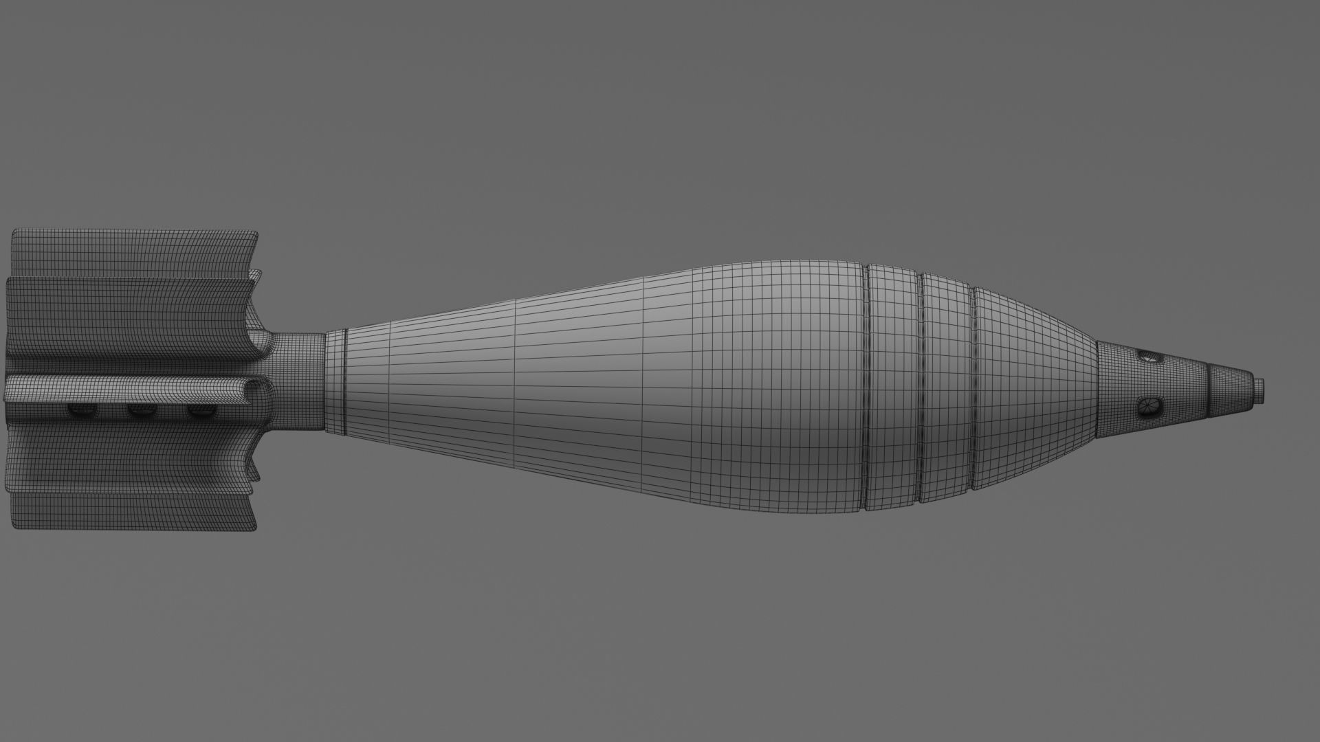 Mortar Shell 3D model_5
