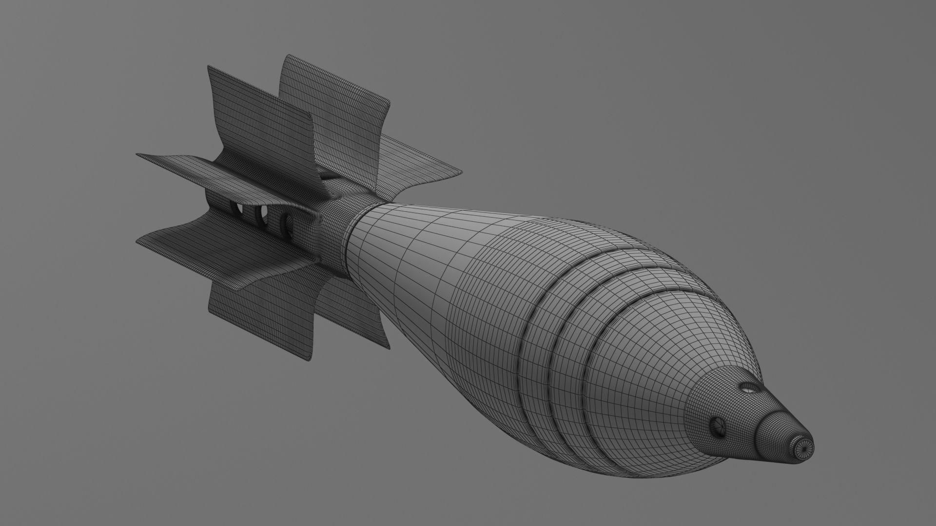 Mortar Shell 3D model_6