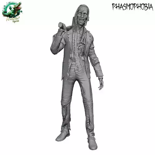 Phasmophobia Ghost Zombie Nerd male plus bust