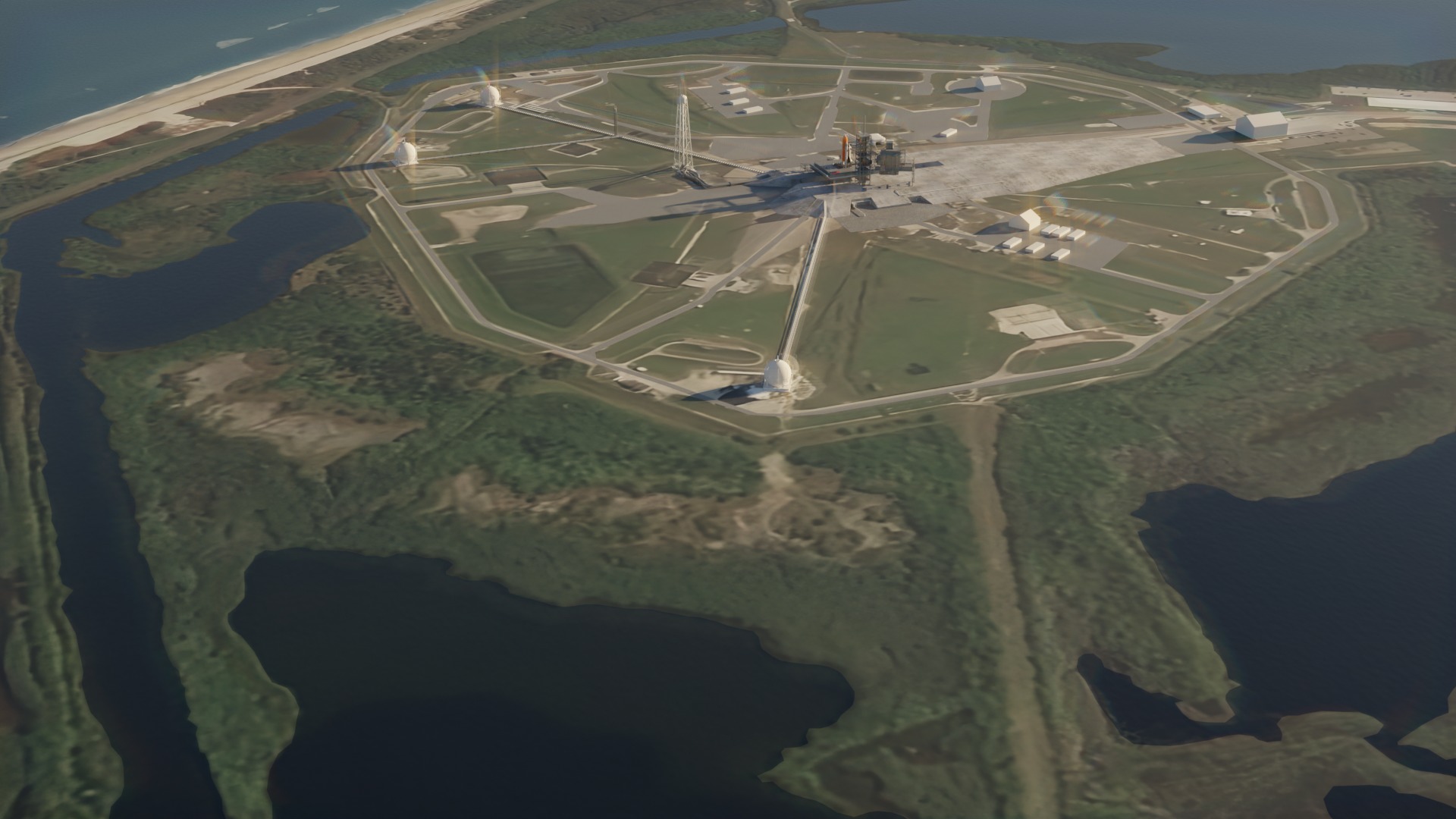 Kennedy Space Center Launch Complex 39-A  Low-poly 3D model_12