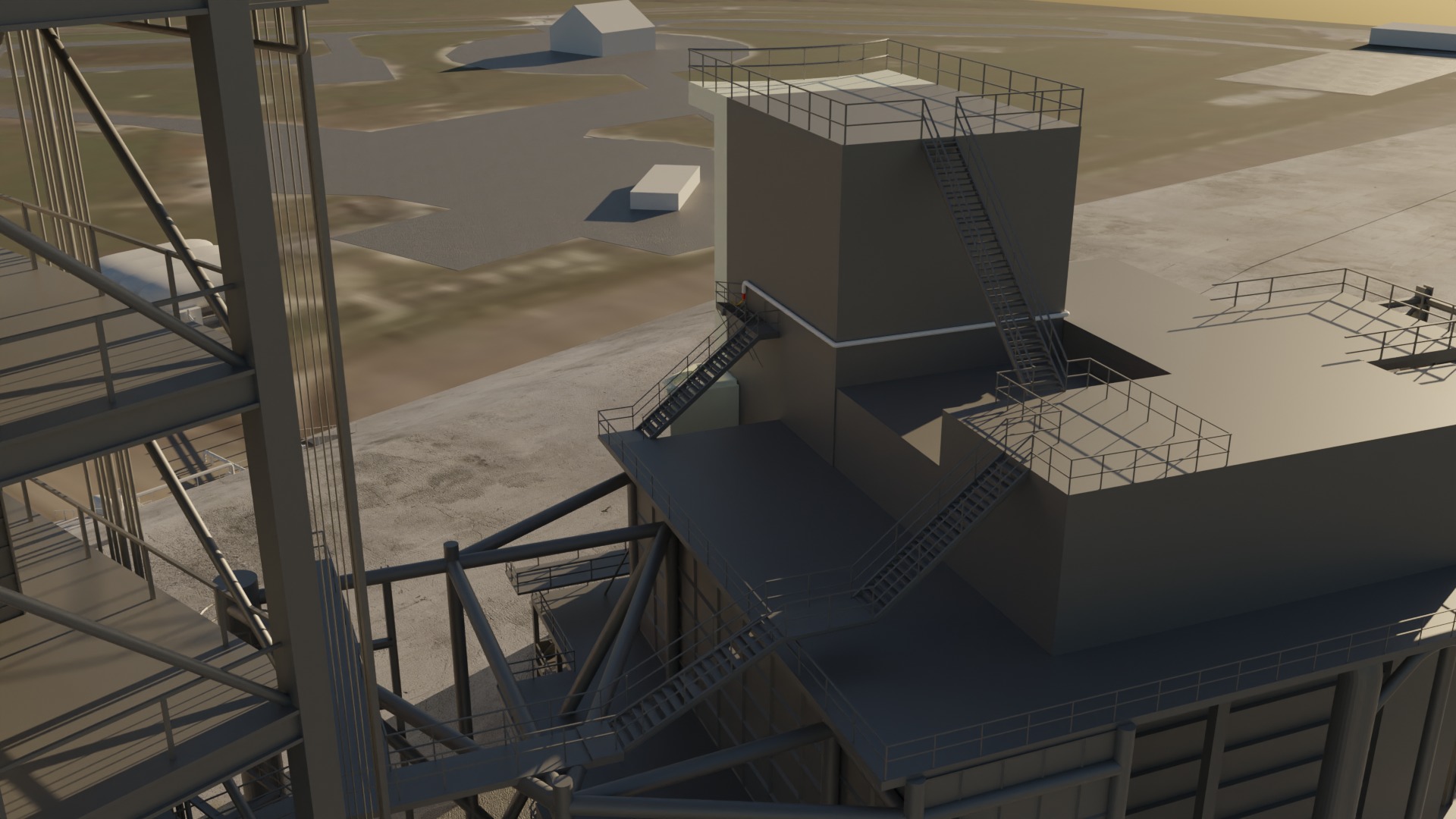 Kennedy Space Center Launch Complex 39-A  Low-poly 3D model_19