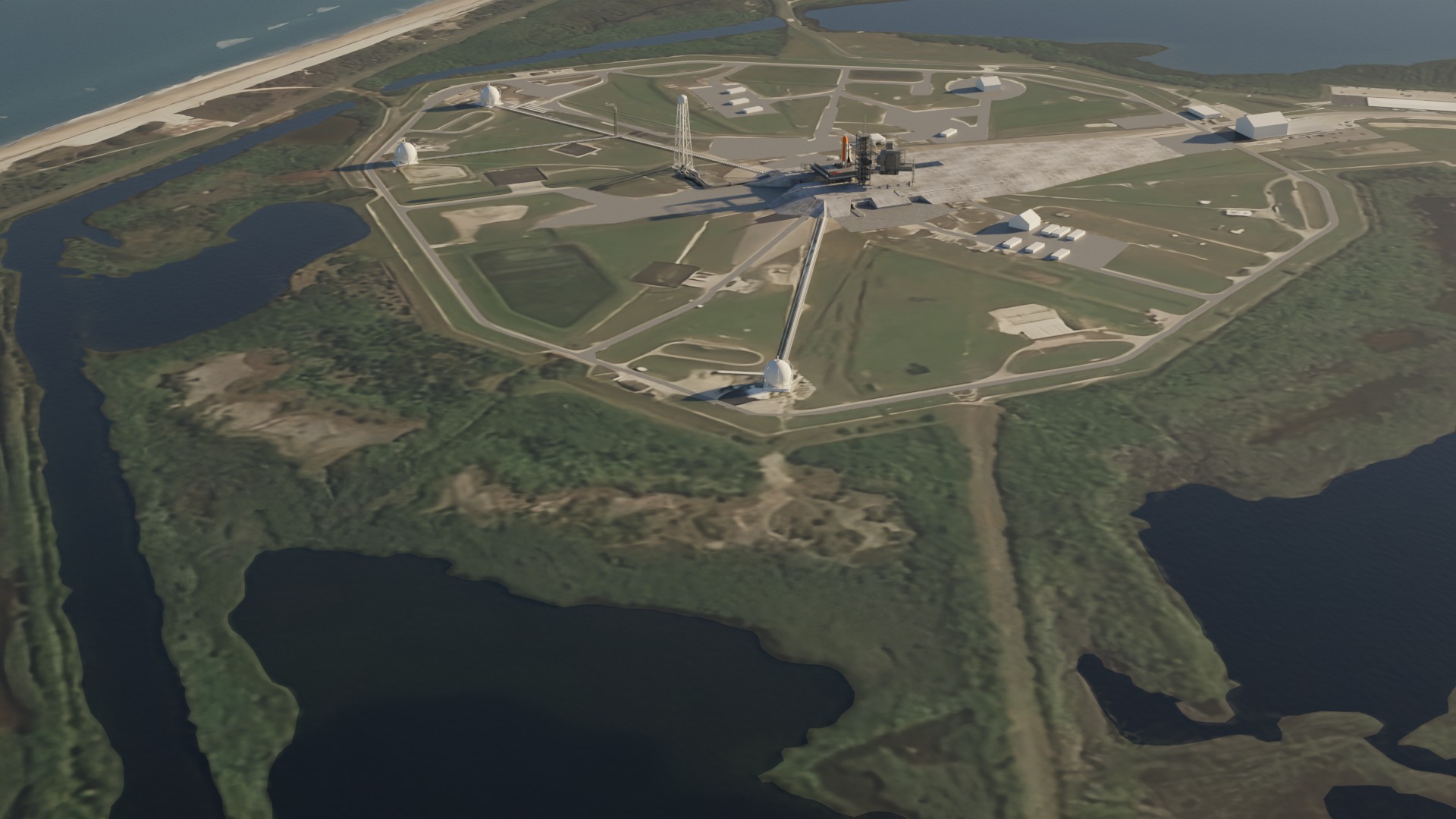 Kennedy Space Center Launch Complex 39-A  Low-poly 3D model_10