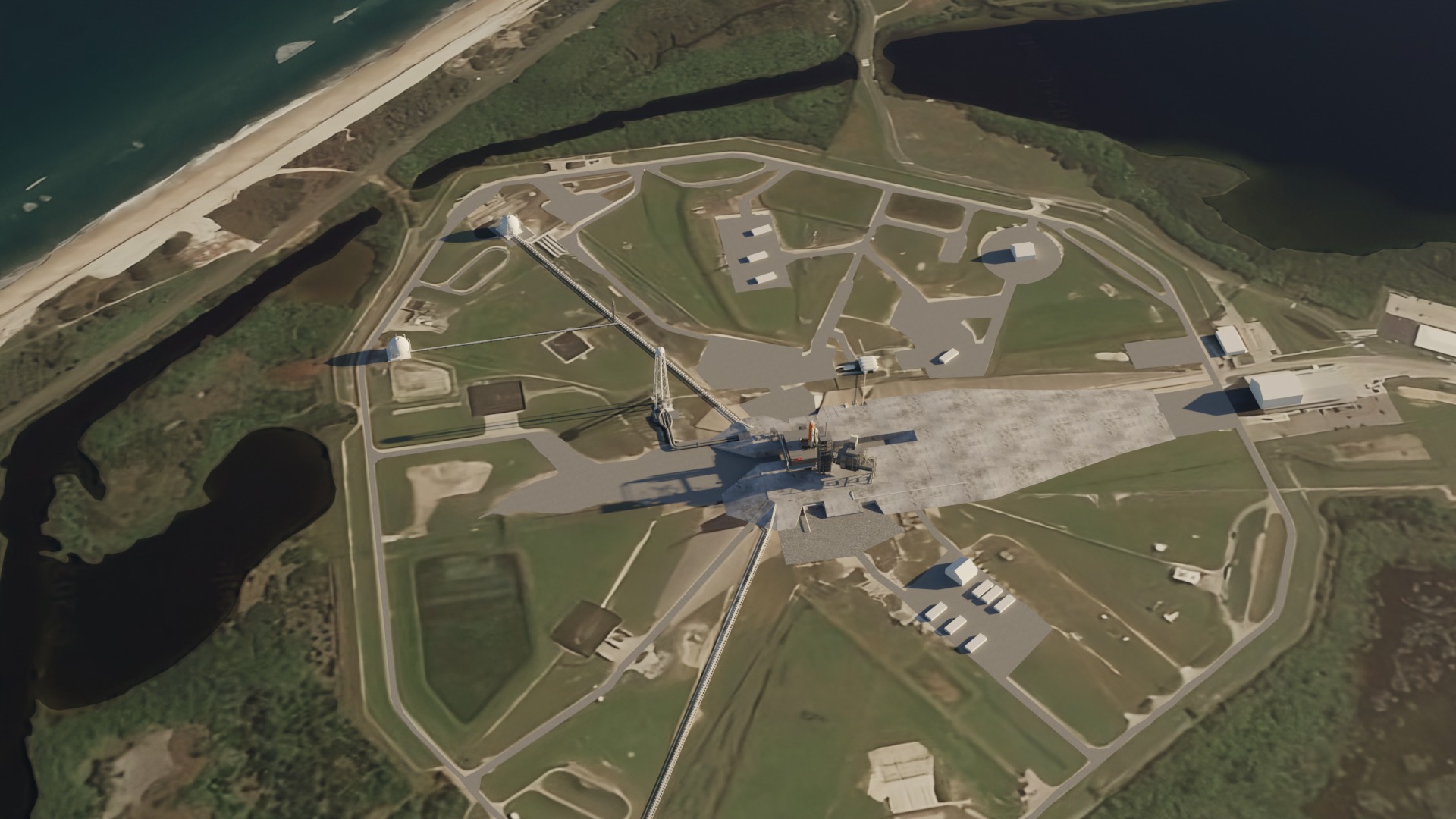 Kennedy Space Center Launch Complex 39-A  Low-poly 3D model_13