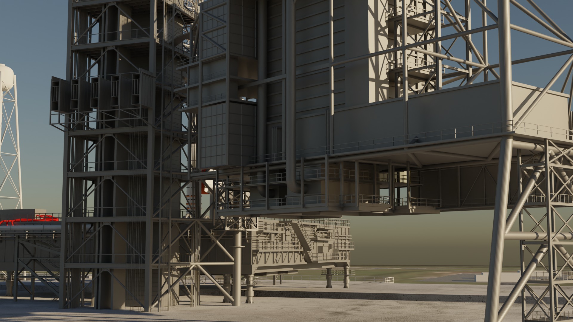 Kennedy Space Center Launch Complex 39-A  Low-poly 3D model_9