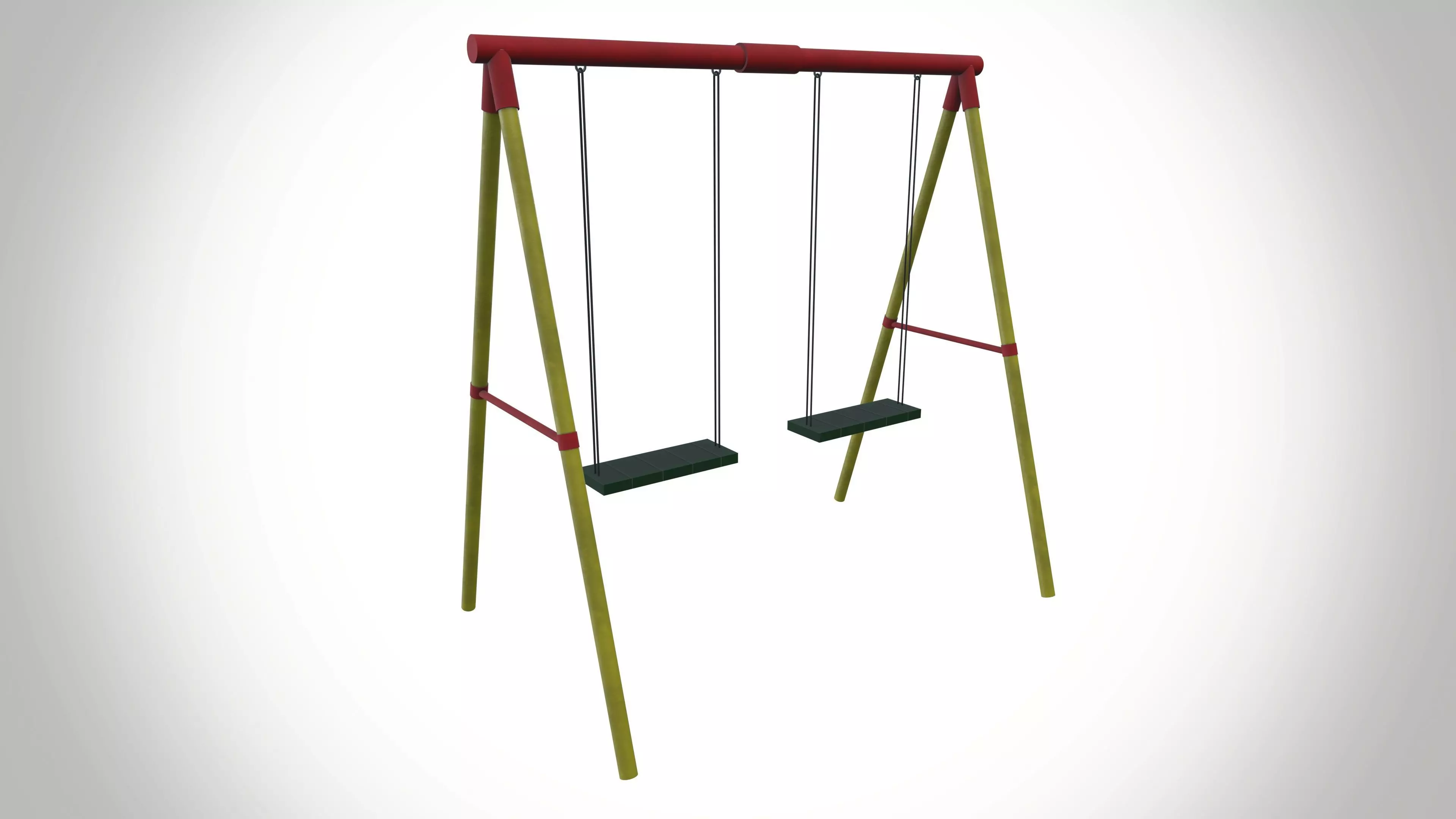 Swing Low-poly 3D model_0