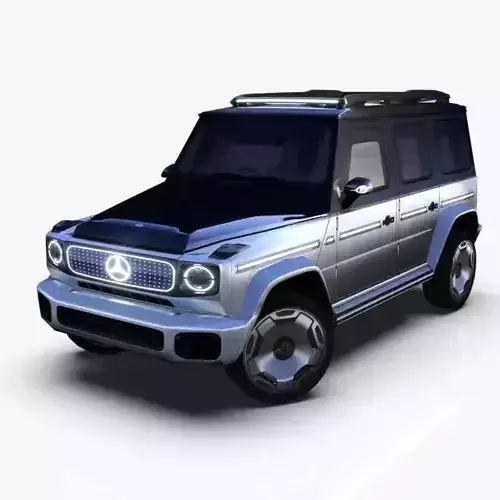 Mercedes EQG EV Free low-poly 3D model