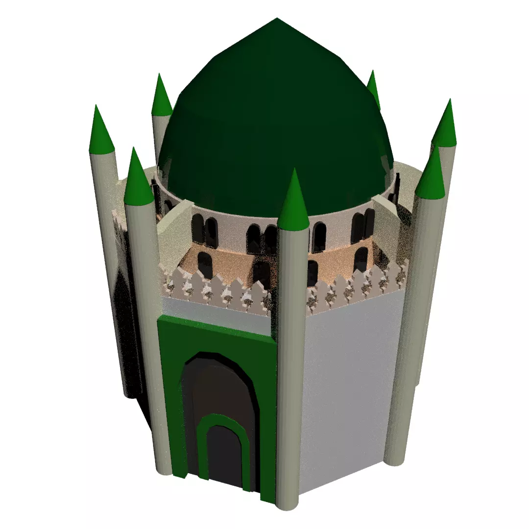 Jannat al-Baqi Imam Hassan Shrine 3D model_0