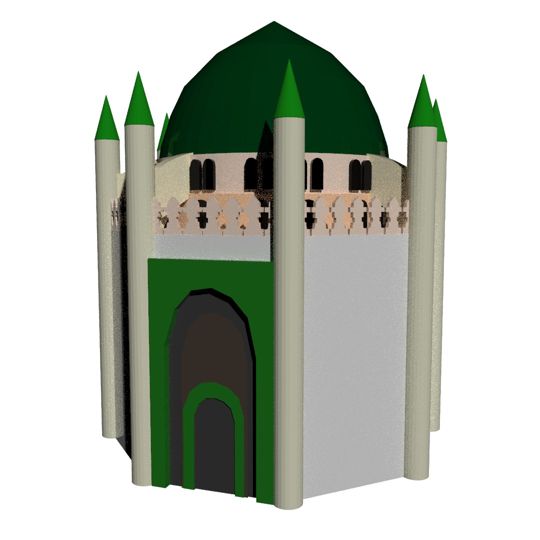 Jannat al-Baqi Imam Hassan Shrine 3D model_7