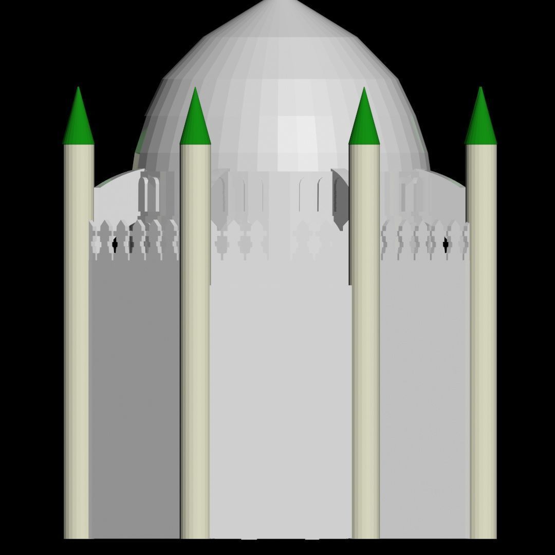 Jannat al-Baqi  Al- Hassan Shrine 3D model_4