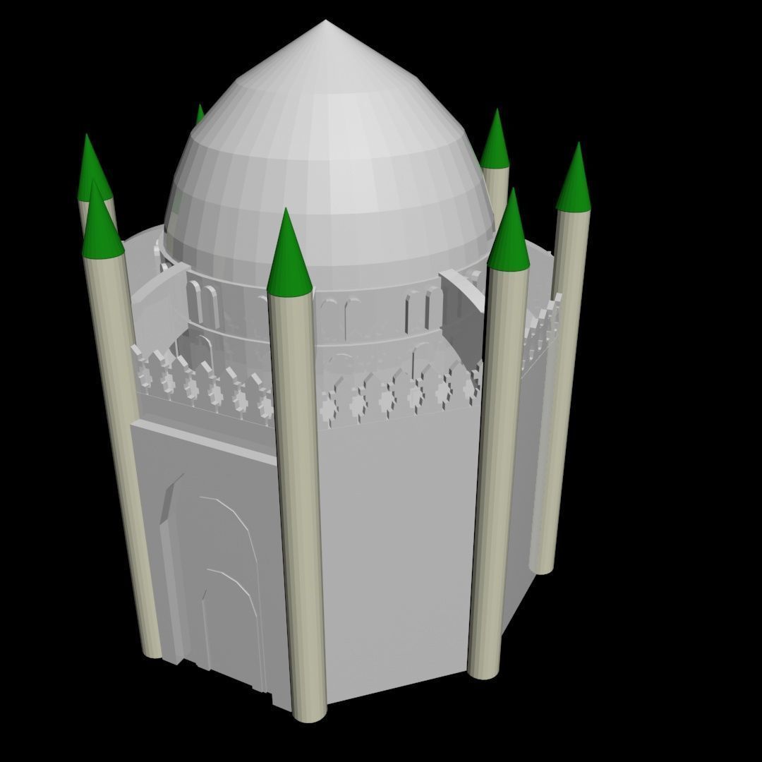 Jannat al-Baqi  Al- Hassan Shrine 3D model_13