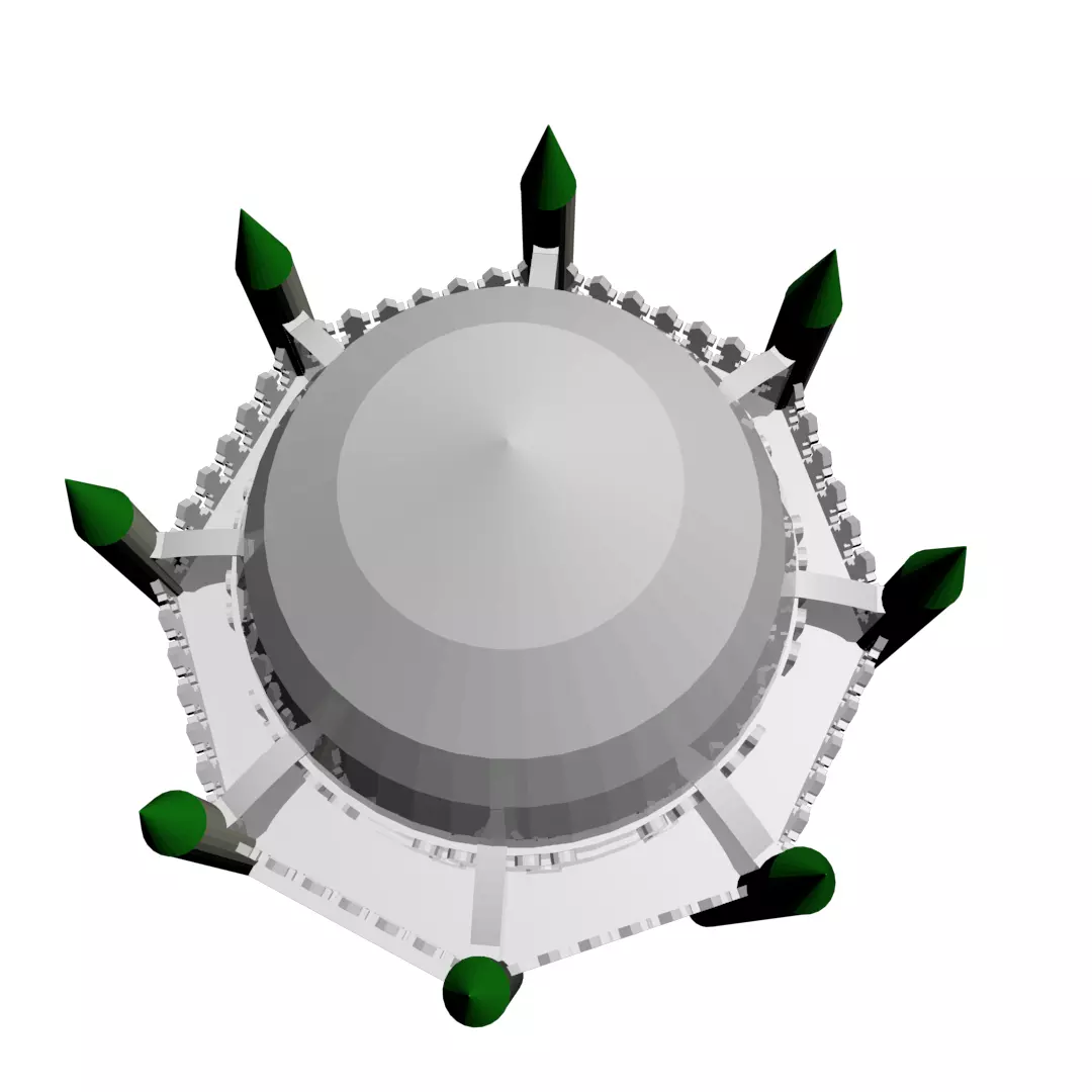 Jannat al-Baqi  Al- Hassan Shrine 3D model_0