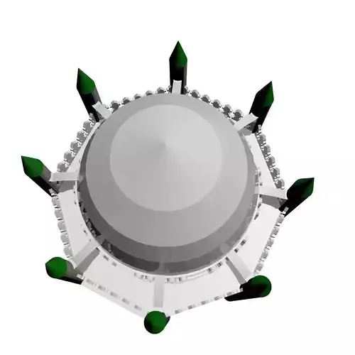 Jannat al-Baqi  Al- Hassan Shrine 3D model