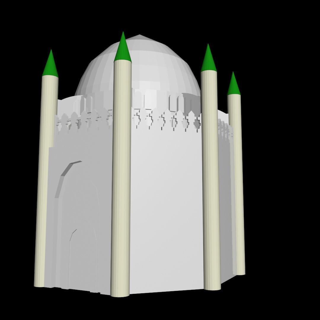 Jannat al-Baqi  Al- Hassan Shrine 3D model_14