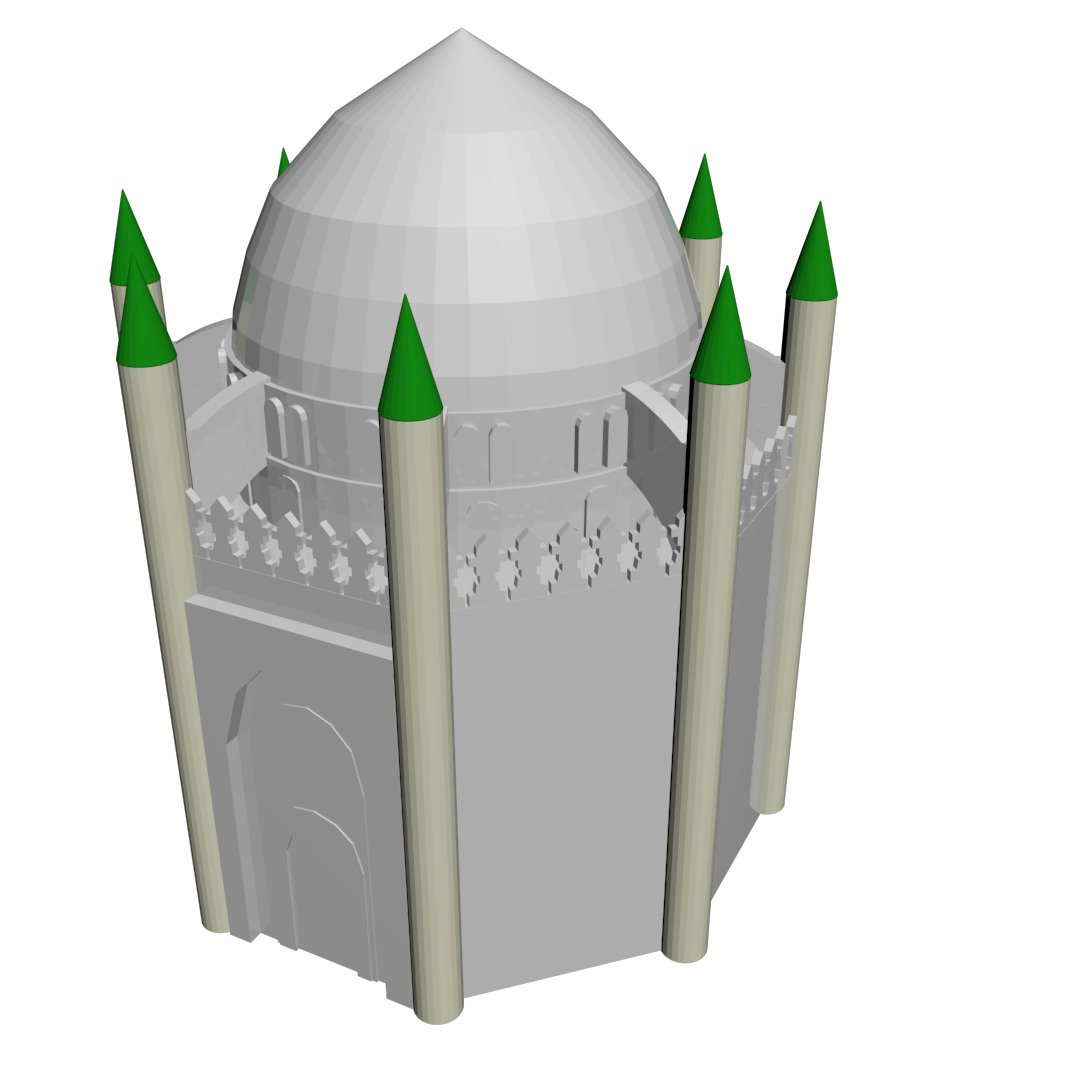 Jannat al-Baqi  Al- Hassan Shrine 3D model_2