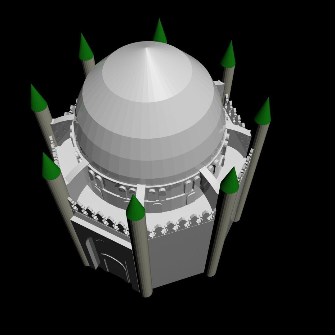 Jannat al-Baqi  Al- Hassan Shrine 3D model_6