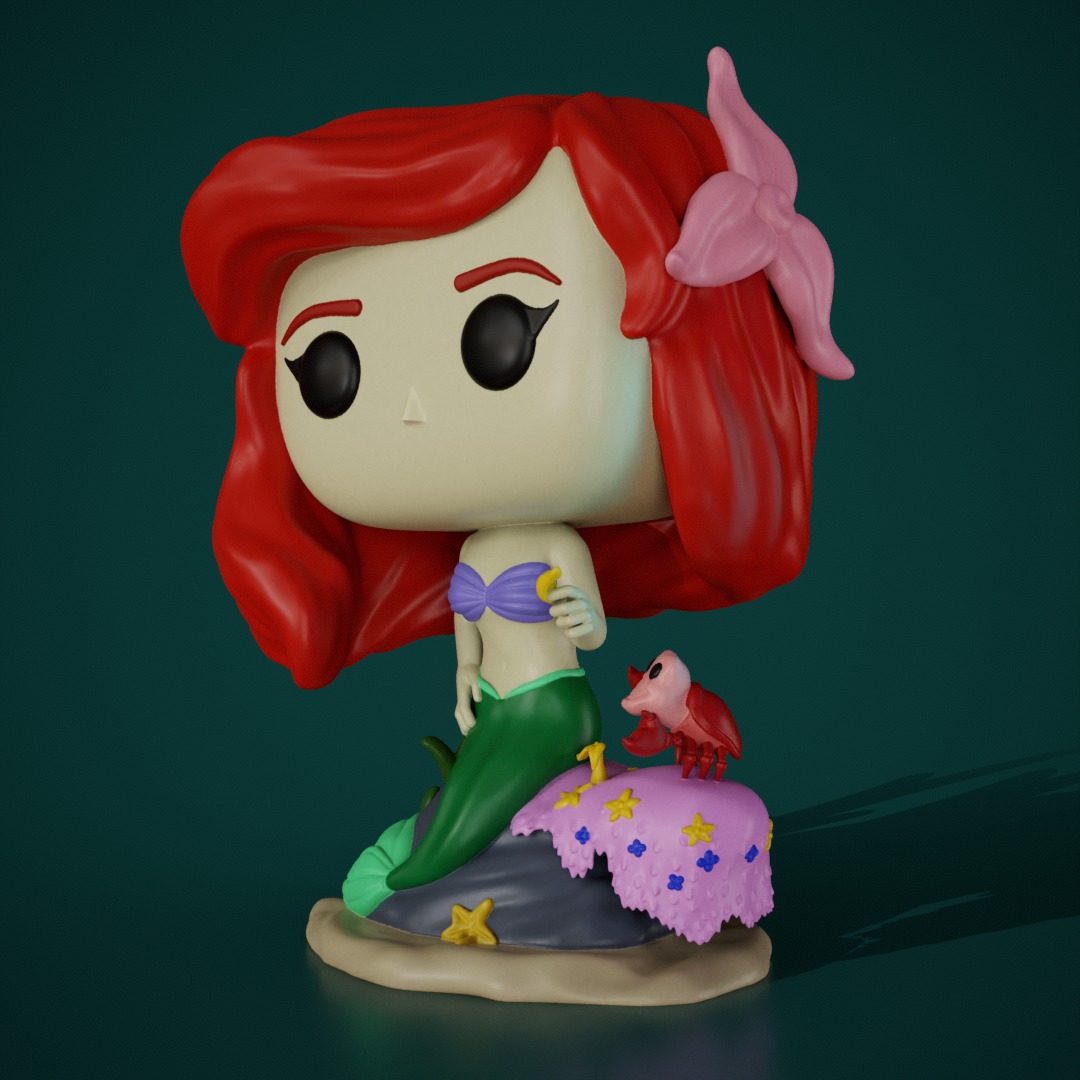 La sirenita - Ariel 3D print model_1
