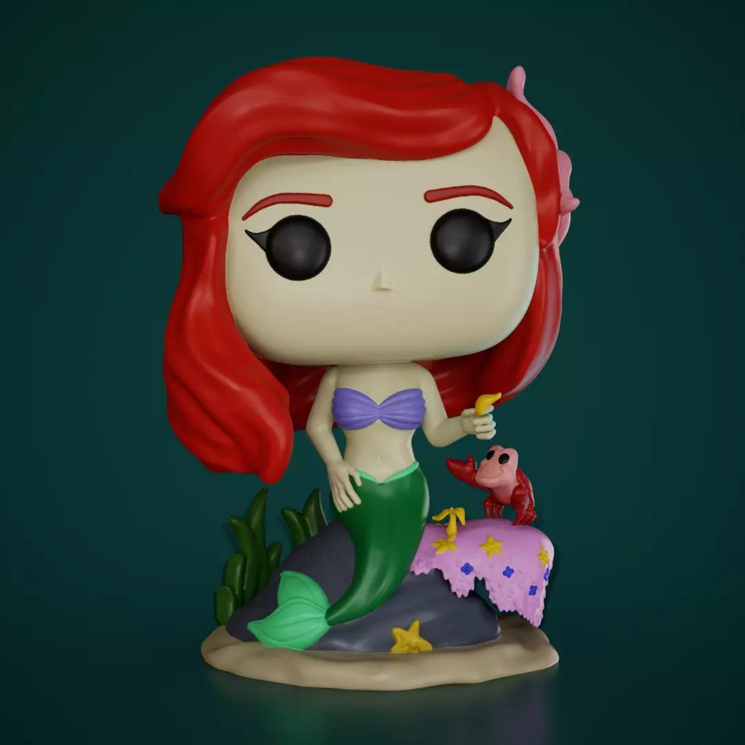 La sirenita - Ariel 3D print model_0