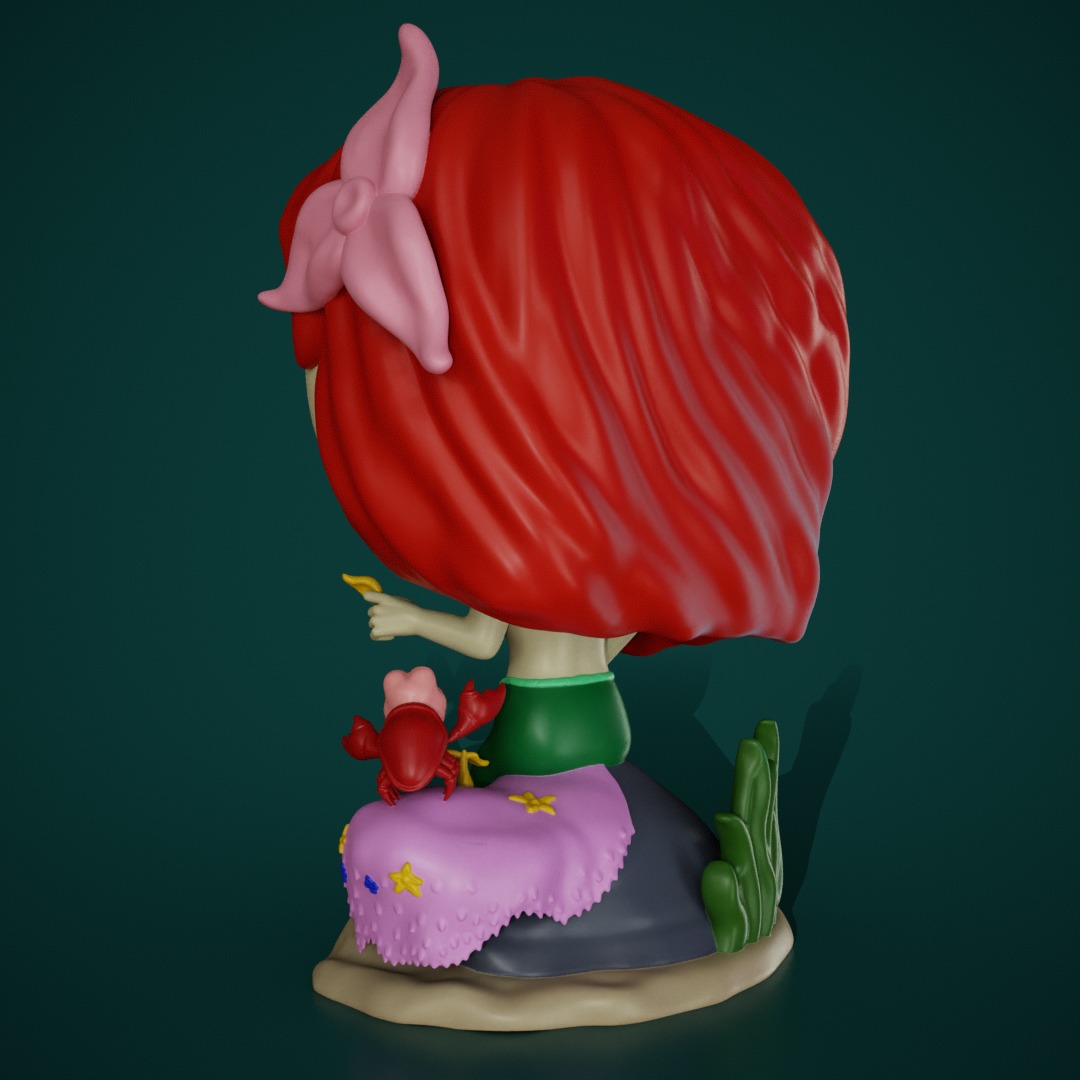 La sirenita - Ariel 3D print model_3