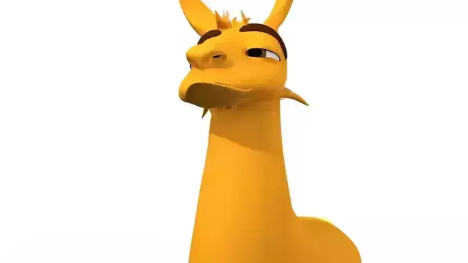 Pierre the Llama Free 3D model