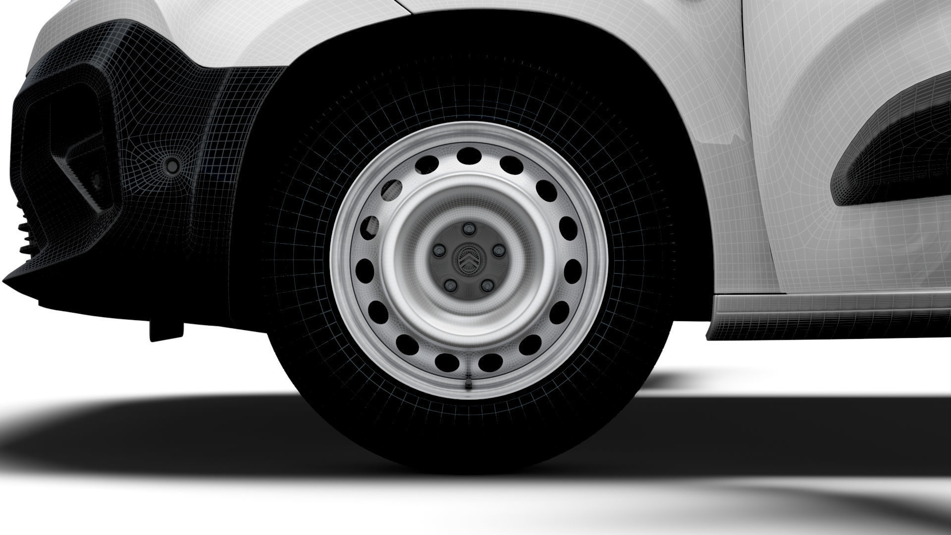 Citroen e Berlingo SWB Van HQInterior 2024 3D model_27