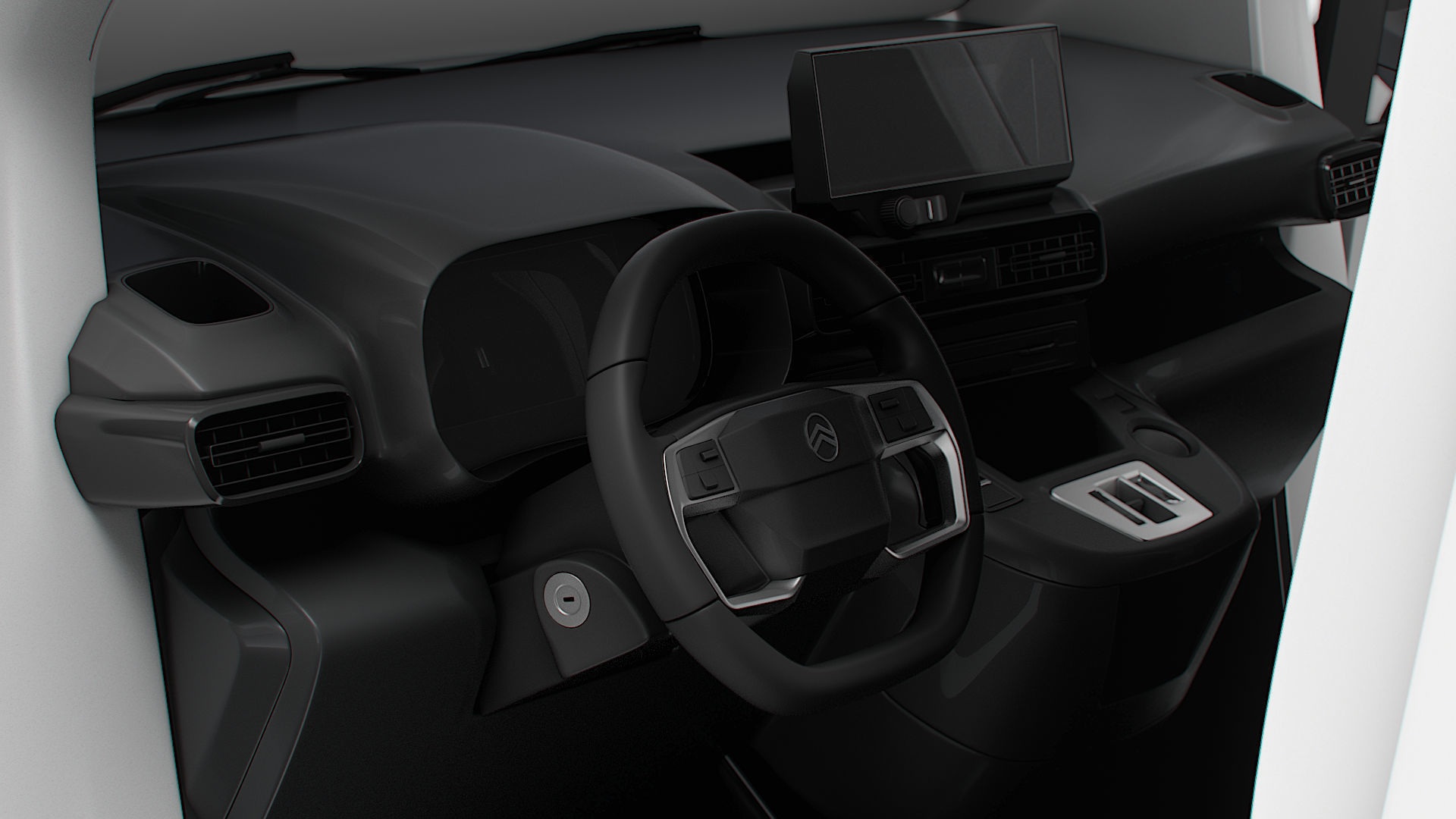 Citroen e Berlingo SWB Van HQInterior 2024 3D model_2