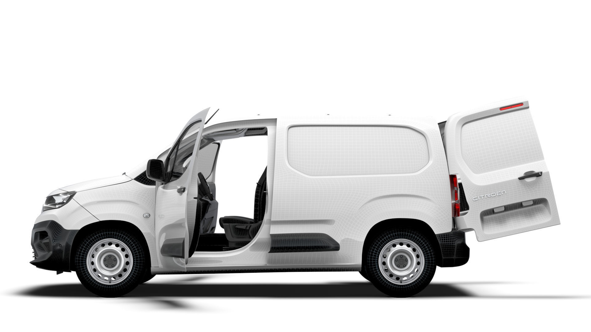 Citroen e Berlingo SWB Van HQInterior 2024 3D model_19