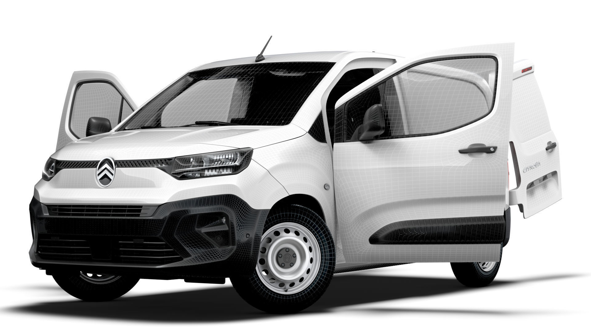 Citroen e Berlingo SWB Van HQInterior 2024 3D model_23