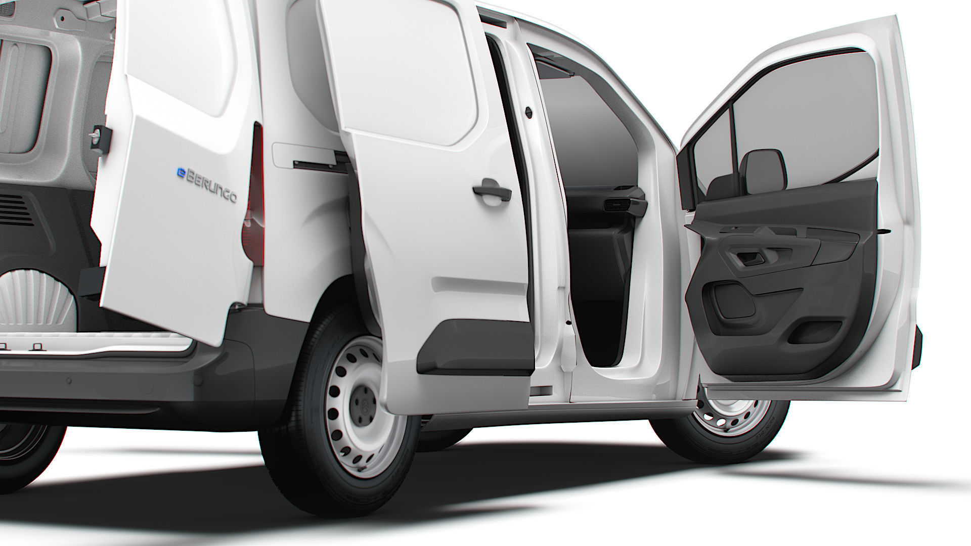 Citroen e Berlingo SWB Van HQInterior 2024 3D model_5