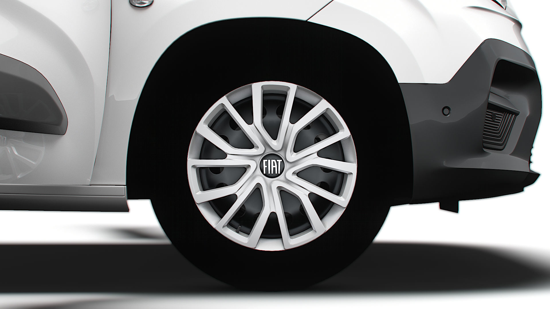 Fiat E Doblo SWB Van HQInterior 2024 3D model_9