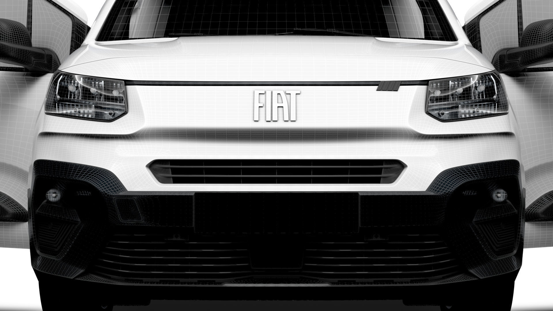 Fiat E Doblo SWB Van HQInterior 2024 3D model_22