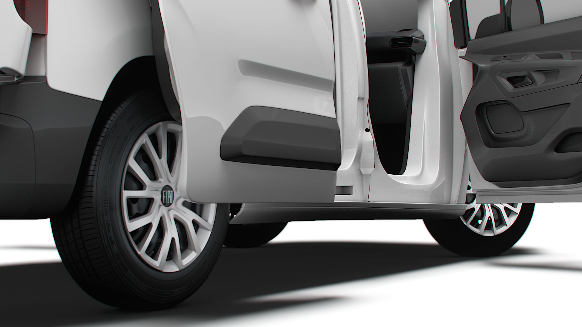 Fiat E Doblo SWB Van HQInterior 2024 3D model_11