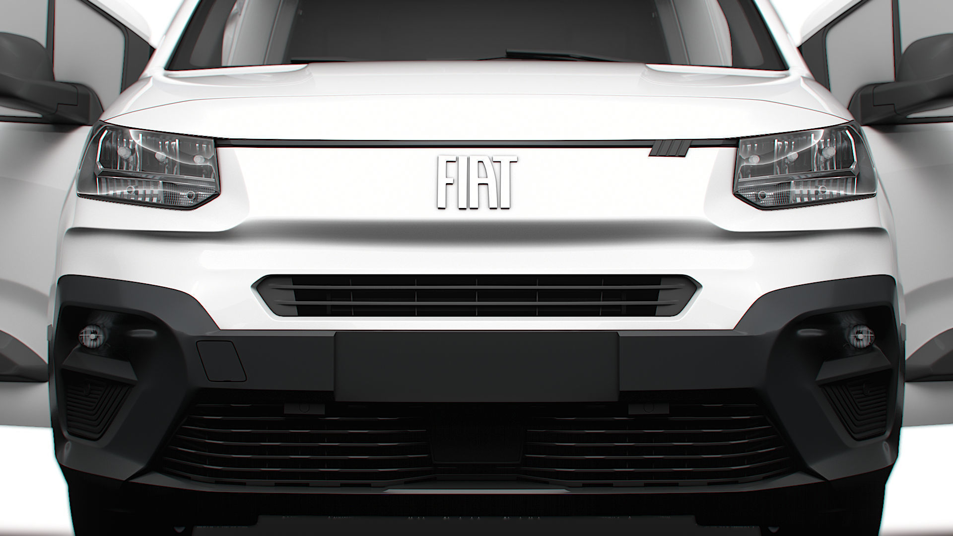 Fiat E Doblo SWB Van HQInterior 2024 3D model_7