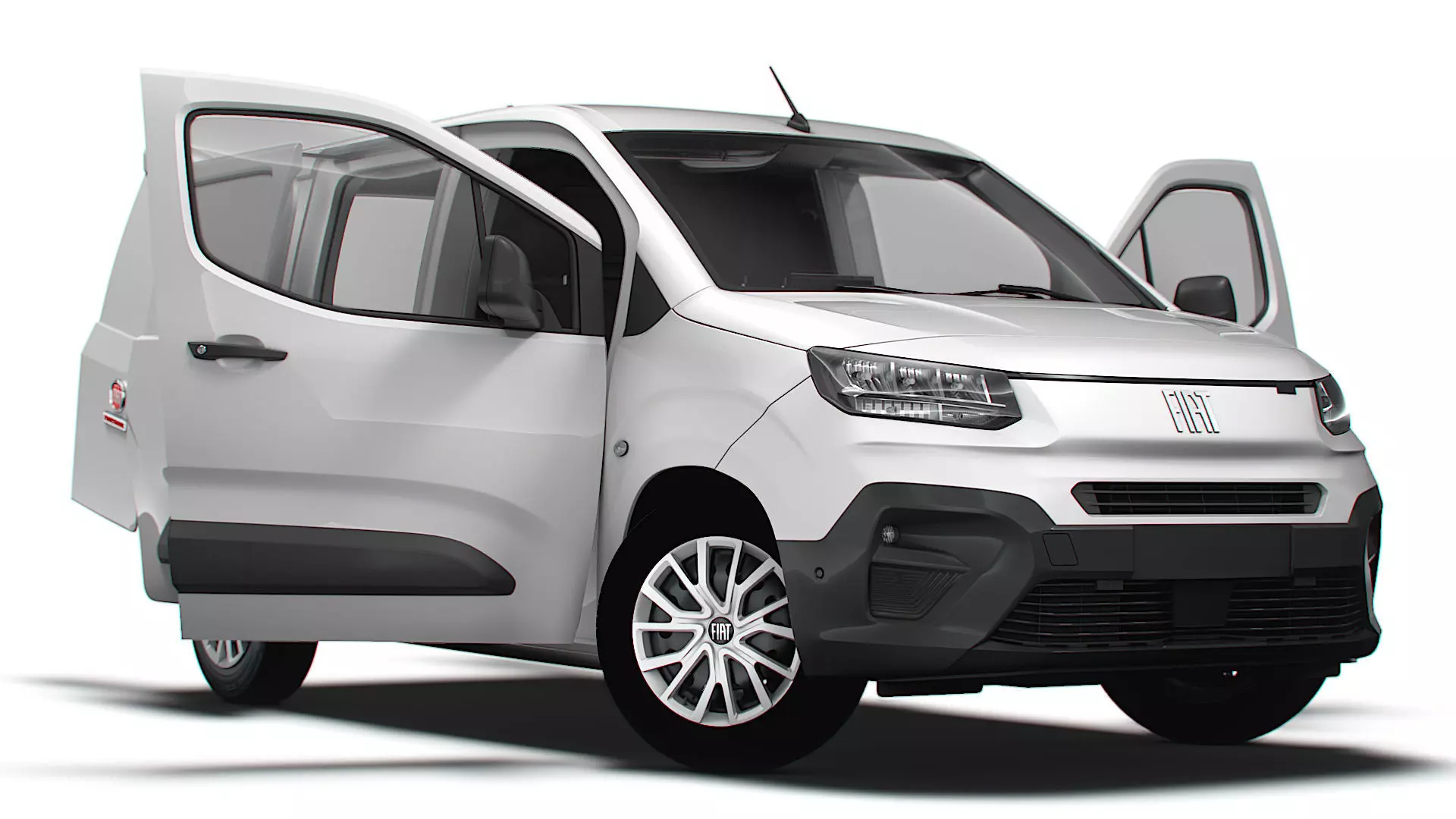 Fiat E Doblo SWB Van HQInterior 2024 3D model_0