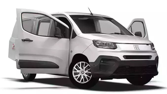 Fiat E Doblo SWB Van HQInterior 2024 3D model